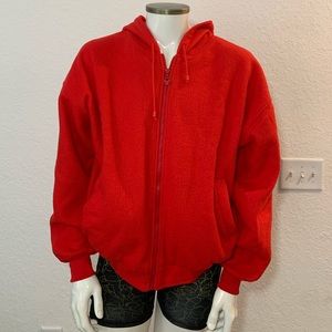 Mickey & Co jacket Men  fleece zipper Red Color Large